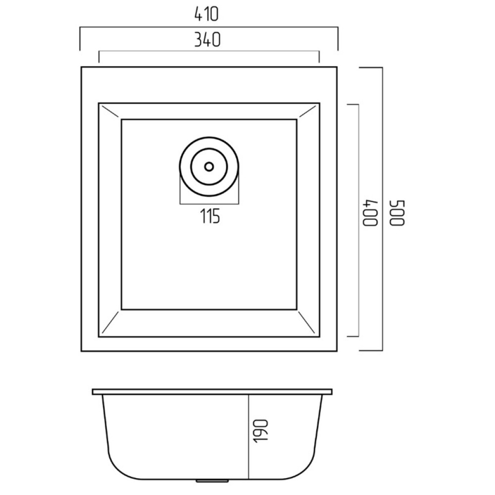 Кухонна мийка Platinum 4150 SOKIL (SP000038329)