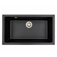 Кухонная мойка Platinum 7945 PARUANA матовая Черная (SP000039155)