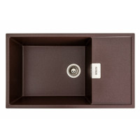 Кухонна мийка Platinum 8650 DIAMOND матова мокко (SP000039167)