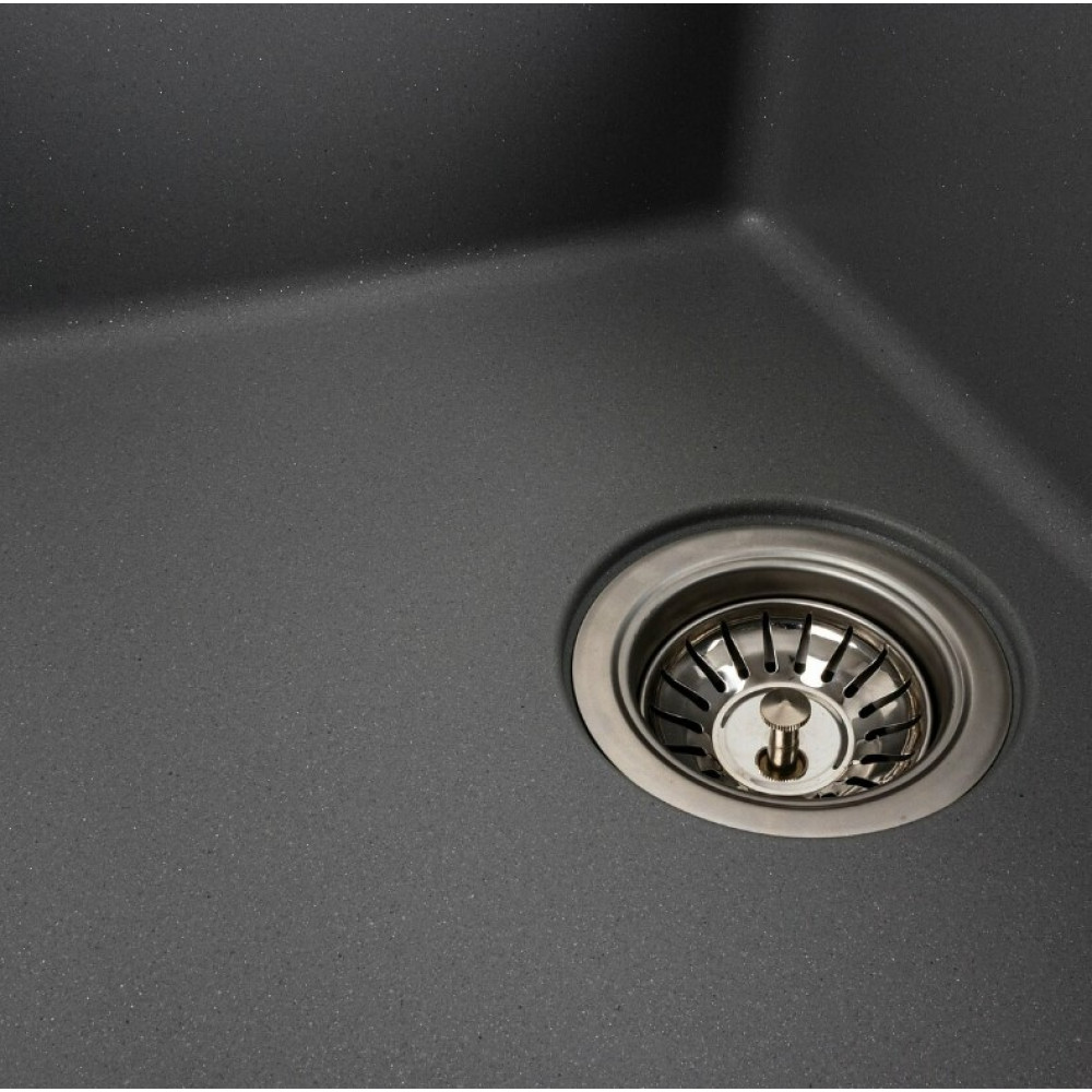 Кухонна мийка Platinum 6250 ZIRKONE Сірий металік (SP000040792)