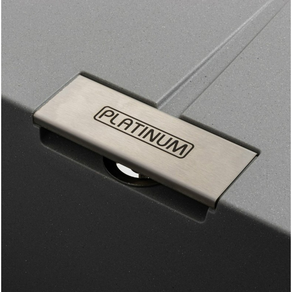 Кухонна мийка Platinum 6250 ZIRKONE Сірий металік (SP000040792)