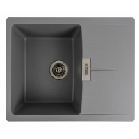 Кухонна мийка Platinum 6250 ZIRKONE Сірий металік (SP000040792)