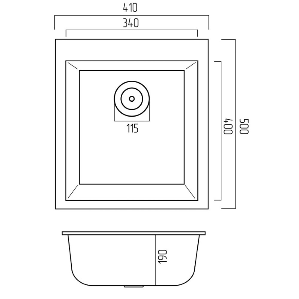 Кухонна мийка Platinum 4150 SOKIL (SP000040808)