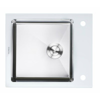 Кухонна мийка Platinum HANDMADE WHITE GLASS (SP000034804)