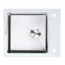 Кухонна мийка Platinum HANDMADE WHITE GLASS (SP000034804)