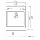 Кухонна мийка Platinum HANDMADE WHITE GLASS (SP000034804)