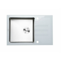 Кухонна мийка Platinum HANDMADE WHITE GLASS (SP000034807)