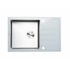 Кухонна мийка Platinum HANDMADE WHITE GLASS (SP000034807)