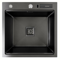 Кухонна мийка Platinum HANDMADE з підставкою для ножів (SP000040746)