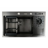 Кухонна мийка Platinum HANDMADE PVD чорна 78*46 (SP000041338)