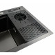 Кухонна мийка Platinum HANDMADE PVD чорна 78*46 (SP000041338)