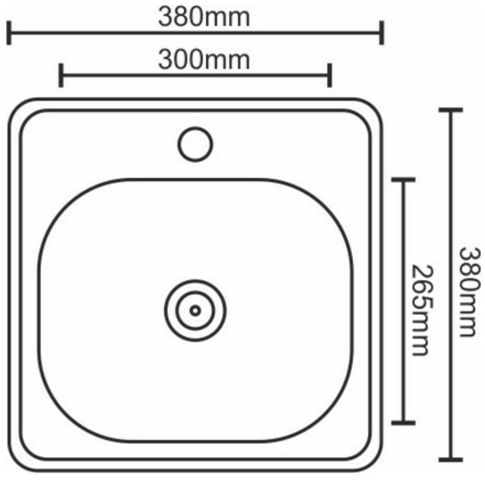 Кухонна мийка Platinum 3838 декор (SP000000214)