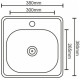 Кухонна мийка Platinum 3838 декор (SP000000214)