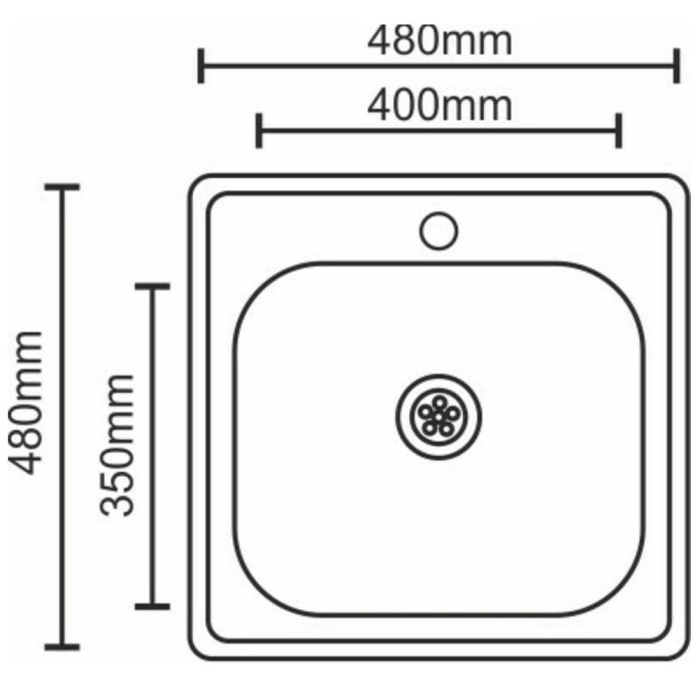 Кухонна мийка Platinum 4848 декор (SP000000247)