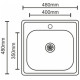 Кухонна мийка Platinum 4848 декор (SP000000247)