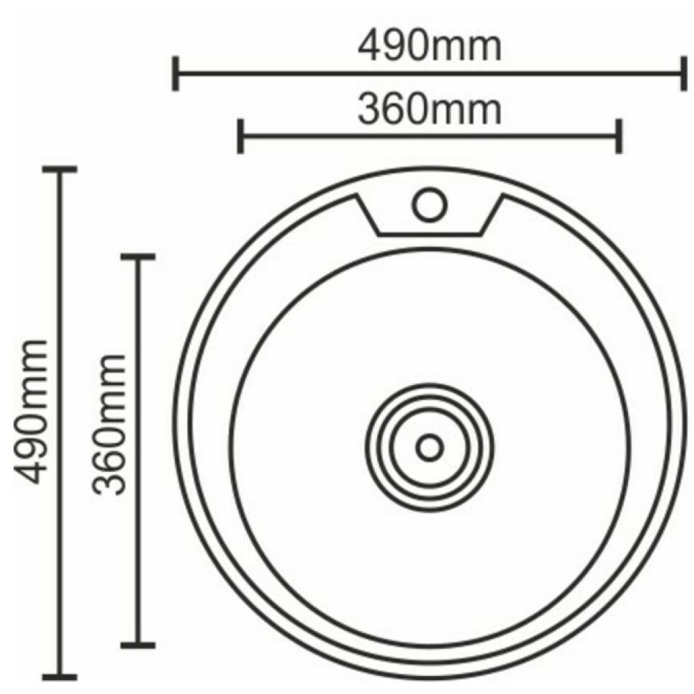 Кухонна мийка Platinum 490 декор (SP000000256)