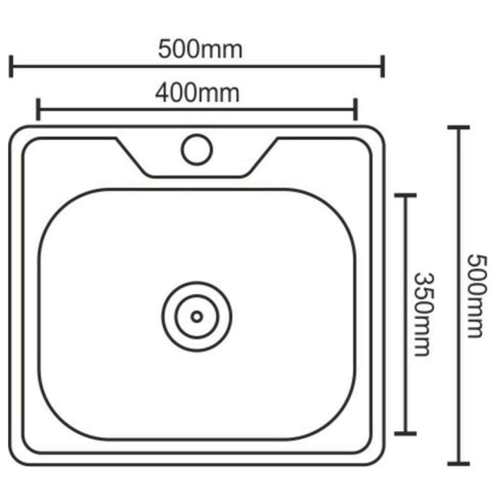 Кухонна мийка Platinum 5050 з нержавіючої сталі (SP000000294)