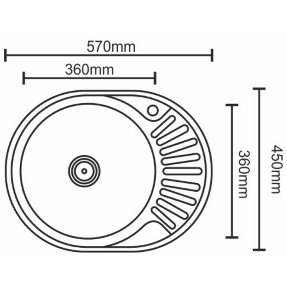 Кухонна мийка Platinum 5745 L декор 5745 0,8/180 мм (SP000000334)