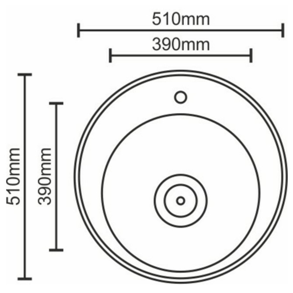 Кухонна мийка Platinum 510 сатин (SP000009891)