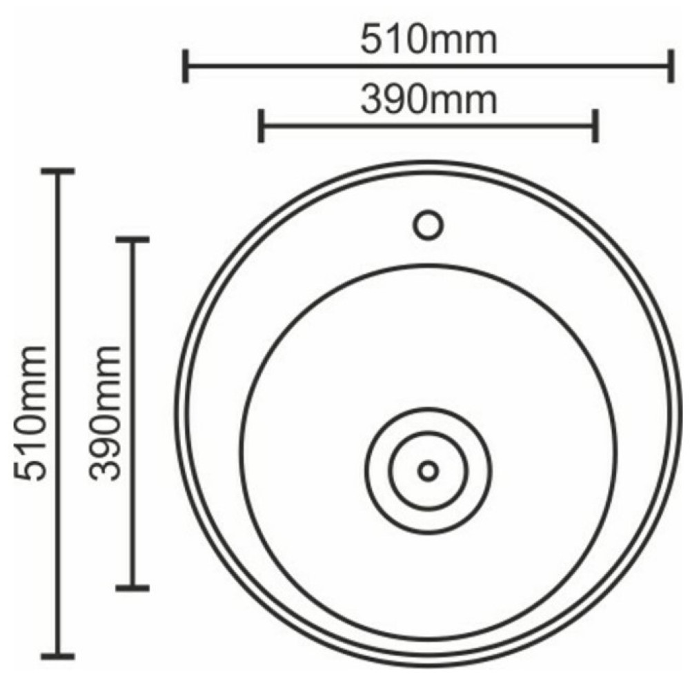 Кухонна мийка Platinum 510 декор (SP000011015)