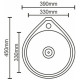 Кухонна мийка Platinum 4539 декор (SP000017247)