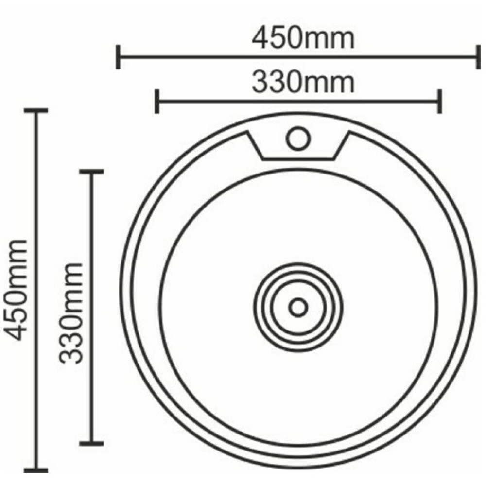 Кухонна мийка Platinum 450 декор (SP000019724)