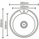 Кухонна мийка Platinum 450 декор (SP000019724)