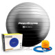 М'яч для фітнесу (фітбол) Power System PS-4012 Ø65 cm PRO Gymball Black (4012BK-0)