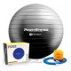 М'яч для фітнесу (фітбол) Power System PS-4013 Ø75 cm PRO Gymball Black (4013BK-0)