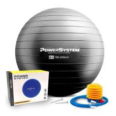 Мяч для фитнеса (фитбол) Power System PS-4018 Ø85 cm PRO Gymball Black (4018BK-0)