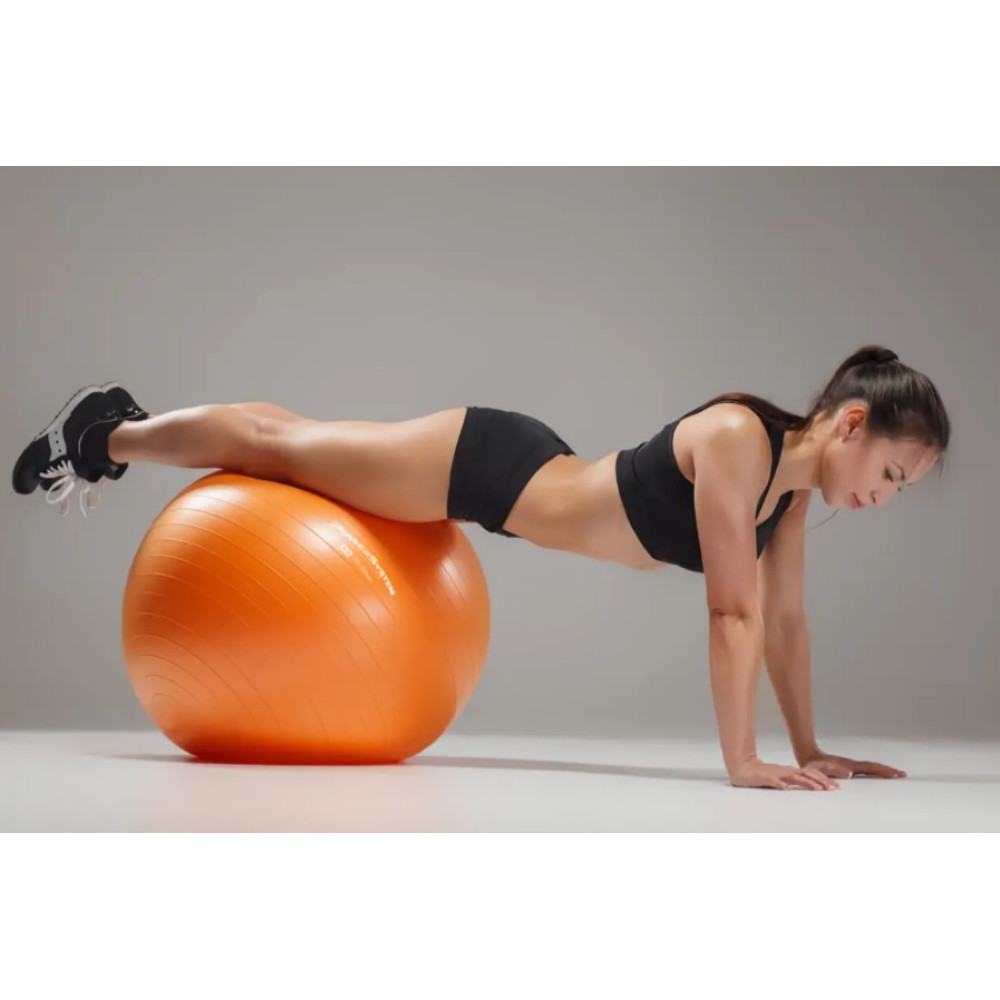 М'яч для фітнесу (фітбол) Power System PS-4011 Ø55 cm PRO Gymball Orange (PS-4011_55cm_Orange)