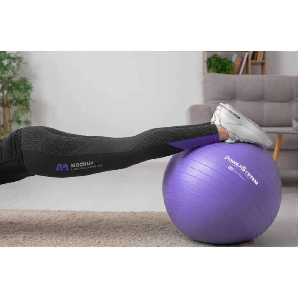 М'яч для фітнесу (фітбол) Power System PS-4011 Ø55 cm PRO Gymball Purple (PS-4011_55cm_Purple)
