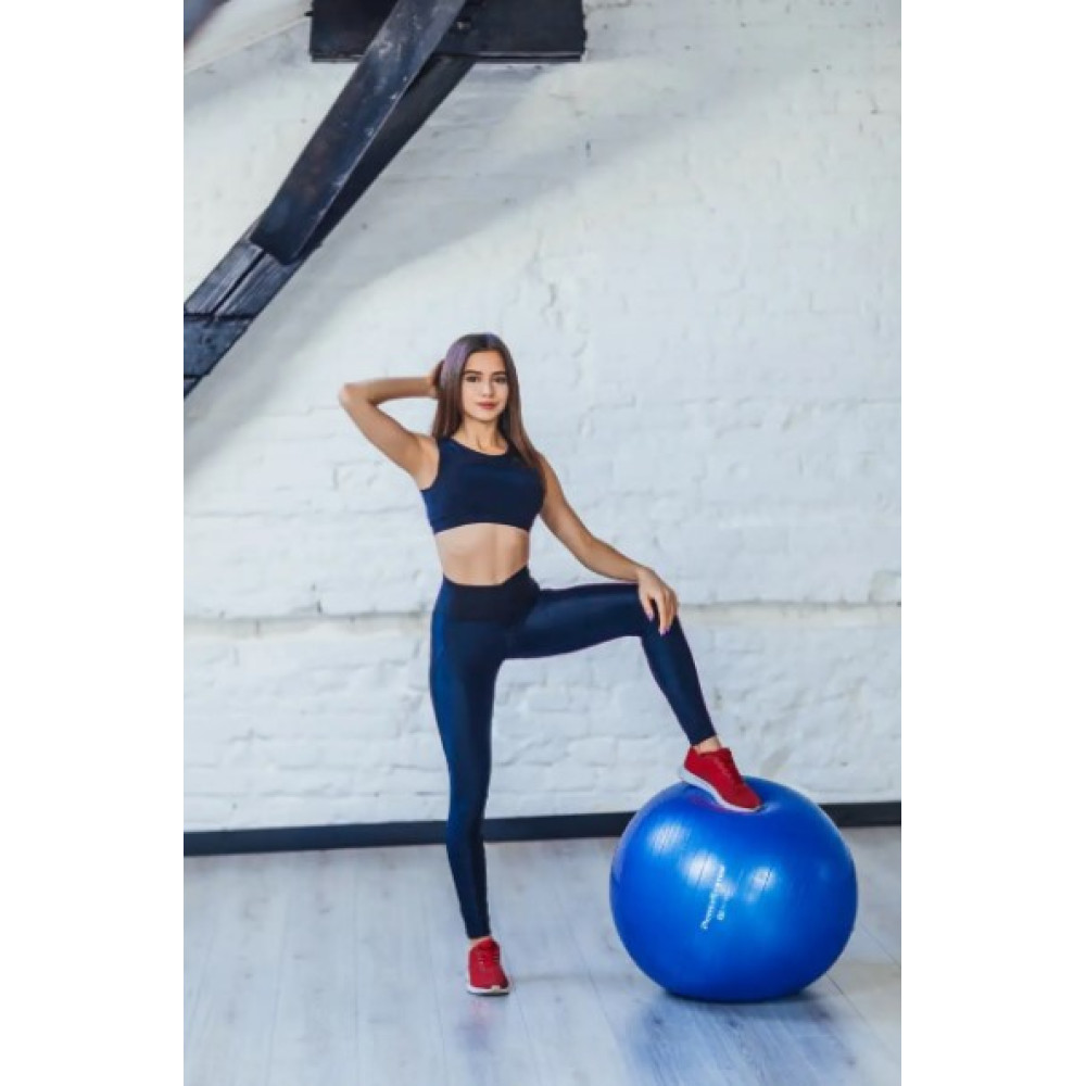 М'яч для фітнесу (фітбол) Power System PS-4012 Ø65 cm PRO Gymball Blue (PS-4012_65cm_Blue)
