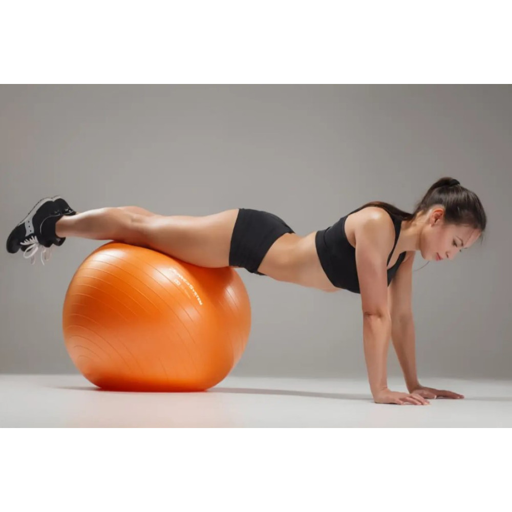 М'яч для фітнесу (фітбол) Power System PS-4012 Ø65 cm PRO Gymball Orange (PS-4012_65cm_Orange)