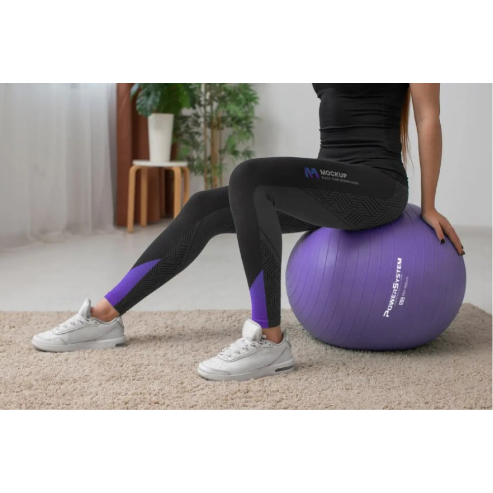 М'яч для фітнесу (фітбол) Power System PS-4012 Ø65 cm PRO Gymball Purple (PS-4012_65cm_Purple)