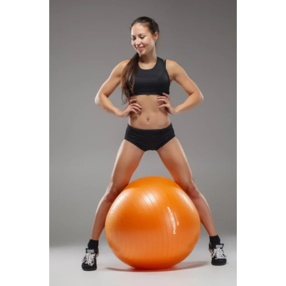 М'яч для фітнесу (фітбол) Power System PS-4013 Ø75 cm PRO Gymball Orange (PS-4013_75cm_Orange)