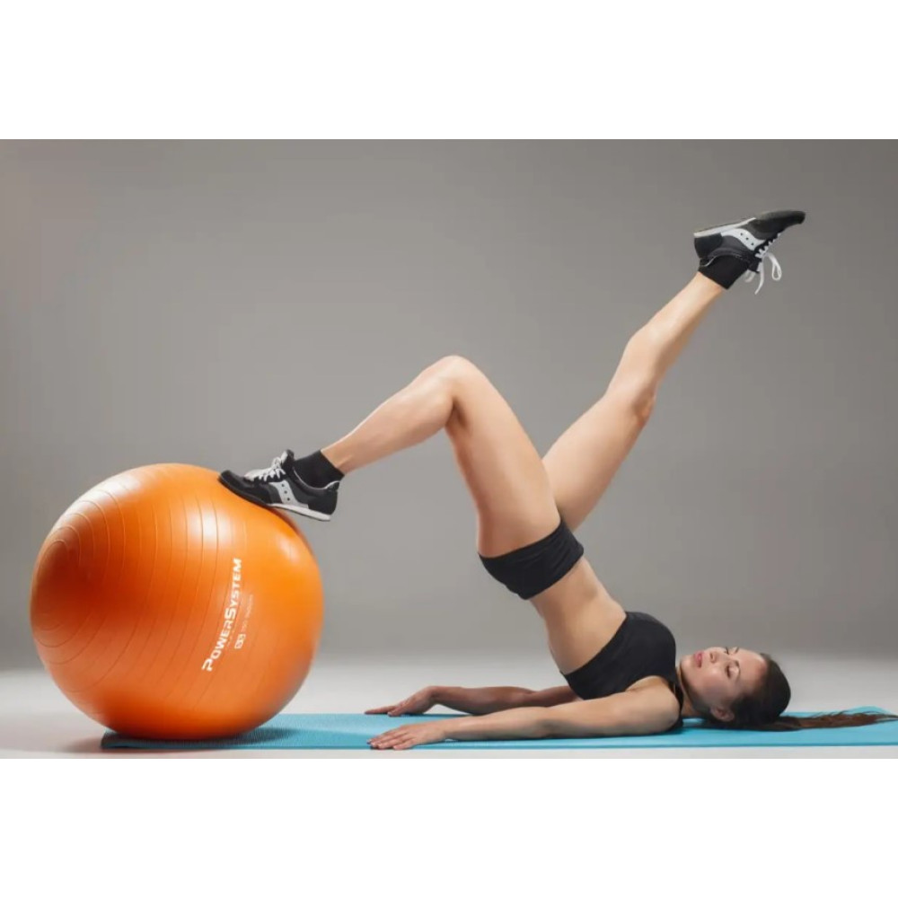 М'яч для фітнесу (фітбол) Power System PS-4013 Ø75 cm PRO Gymball Orange (PS-4013_75cm_Orange)