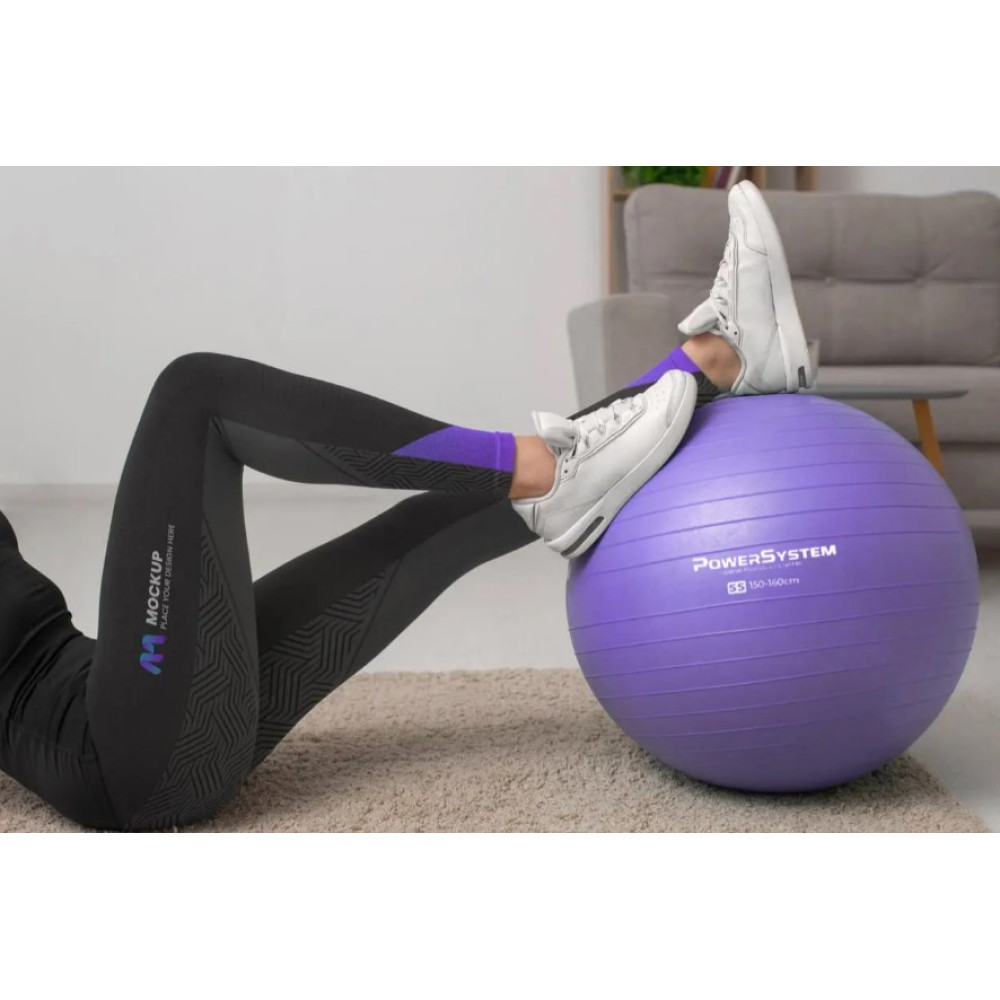 М'яч для фітнесу (фітбол) Power System PS-4013 Ø75 cm PRO Gymball Purple (PS-4013_75cm_Purple)