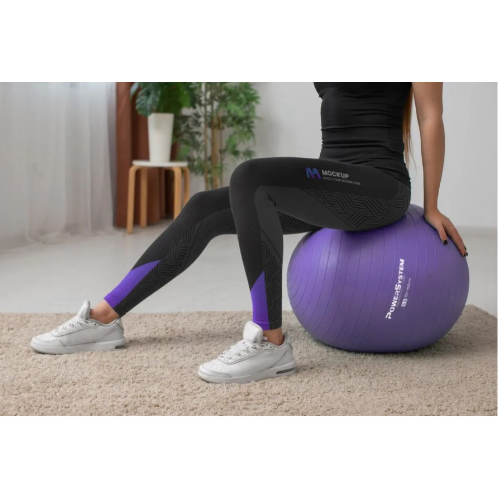 М'яч для фітнесу (фітбол) Power System PS-4013 Ø75 cm PRO Gymball Purple (PS-4013_75cm_Purple)