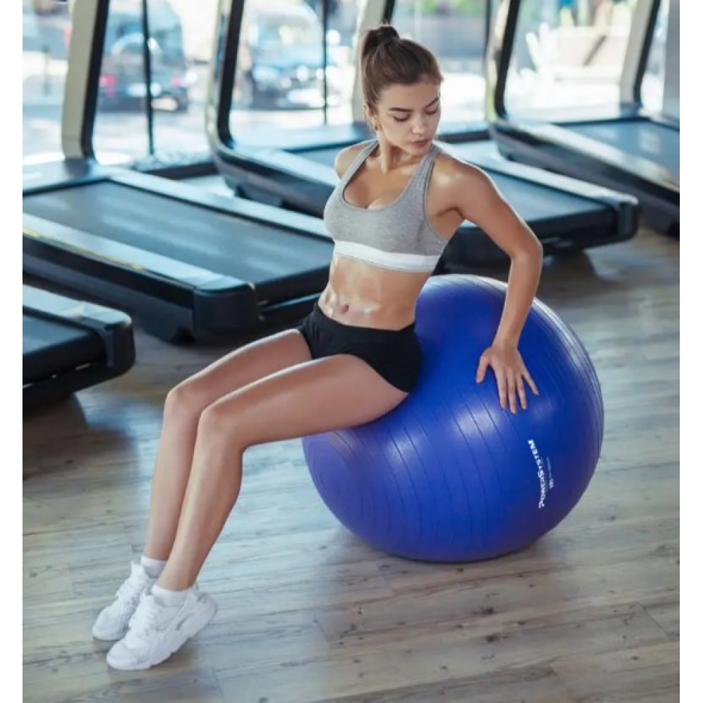 М'яч для фітнесу (фітбол) Power System PS-4018 Ø85 cm PRO Gymball Blue (PS-4018_85cm_Blue)