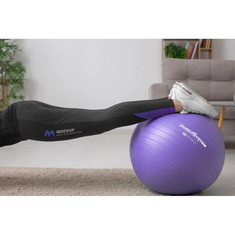 М'яч для фітнесу (фітбол) Power System PS-4018 Ø85 cm PRO Gymball Purple (PS-4018_85cm_Purple)