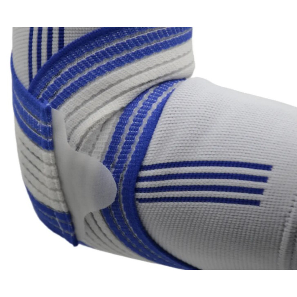 Налокітник Power System PS-6007 Elbow Support Pro White/Blue (1 шт) S/M (PS-6007_S/M_White-Blue)
