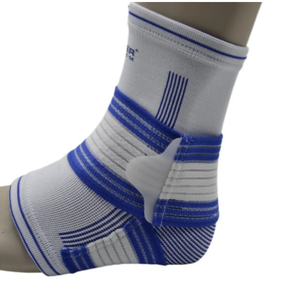 Бандажі на гомілкостоп Power System PS-6009 Ankle Support Pro Blue/White S/M (1 шт) (PS-6009_S/M_White-Blue)