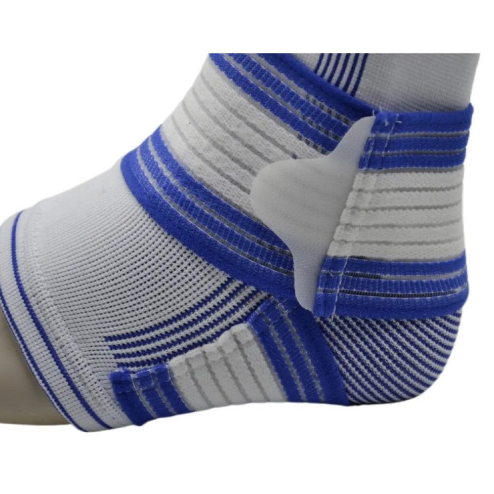 Бандажі на гомілкостоп Power System PS-6009 Ankle Support Pro Blue/White S/M (1 шт) (PS-6009_S/M_White-Blue)