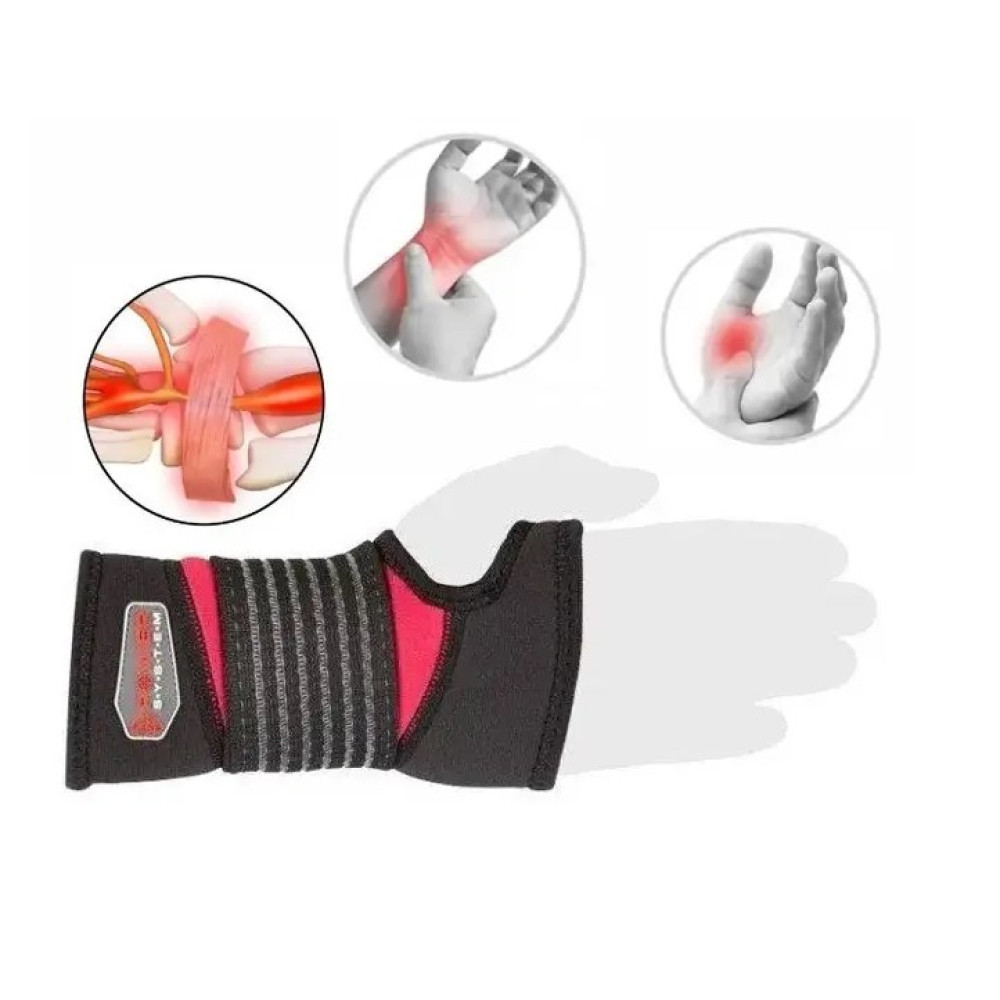 Бандаж на зап'ястя Power System PS-6010 NEO Wrist Support Black S/M (1 шт) (6010BK-3)