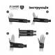 Бинти для зап'ясть (кистьові бинти) Power System PS-3500 Wrist Wraps Blue/Black (пара) (PS-3500_Blue-Black)
