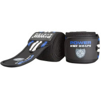 Бинти на коліна Power System PS-3700 Knee Wraps Blue/Black (пара) (PS-3700_Blue-Black)