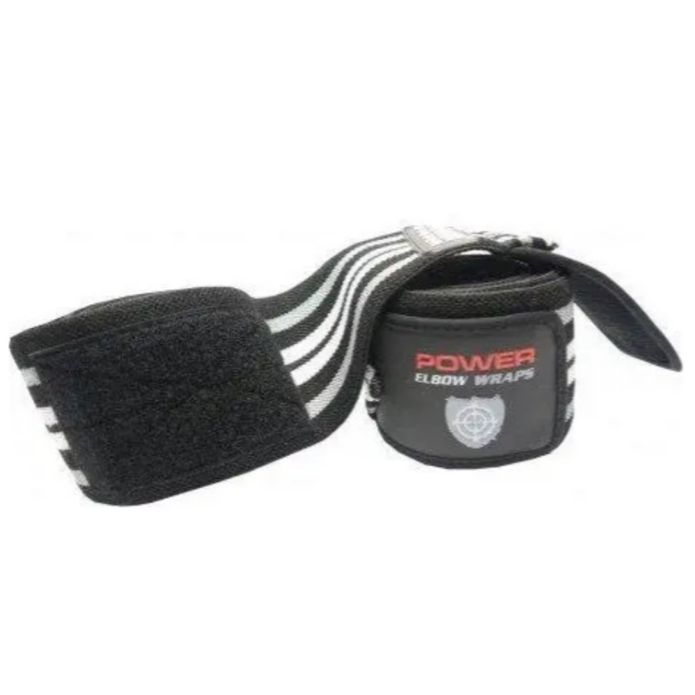 Бинти на коліна Power System PS-3700 Knee Wraps Grey/Black (пара) (PS-3700_Grey-Black)