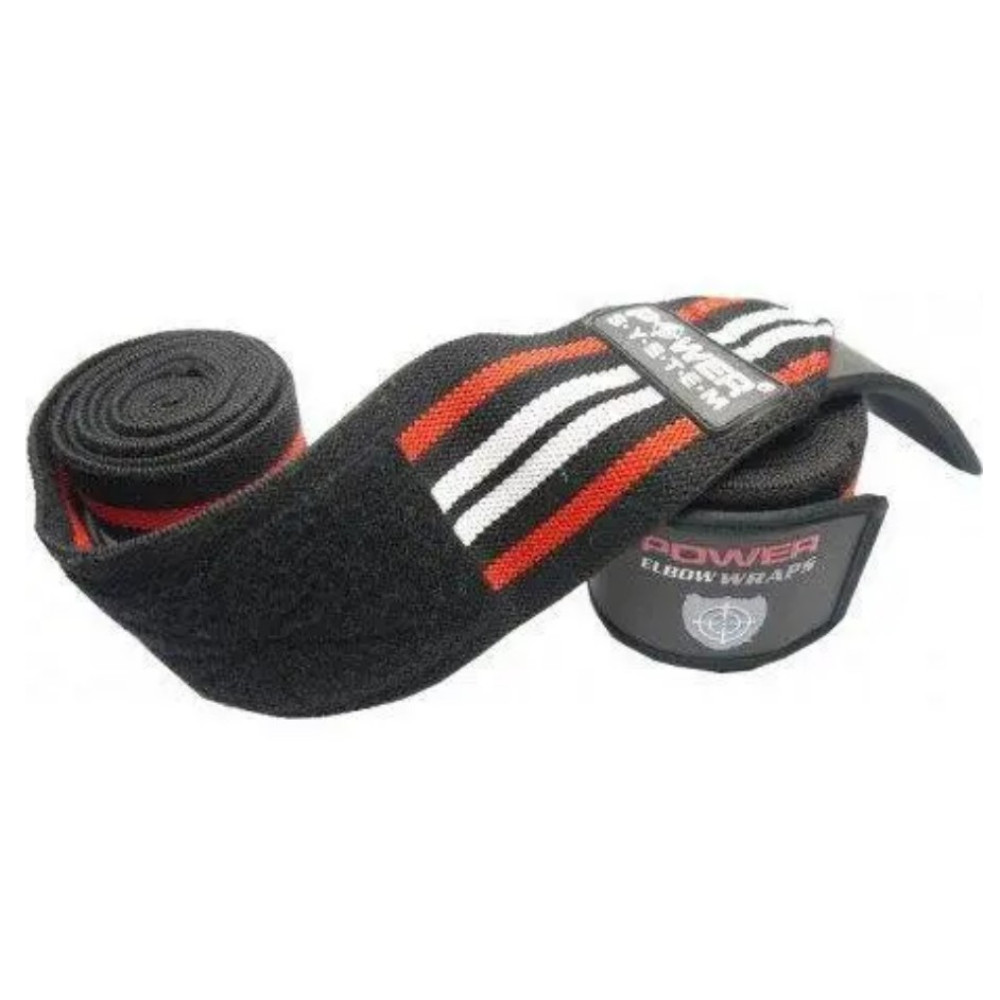 Бинти на коліна Power System PS-3700 Knee Wraps Red/Black (пара) (PS-3700_Red-Black)