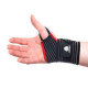 Кистьові бинти Power System PS-6000 Elastic Wrist Support Black/Red (пара) (PS-6000_Black)